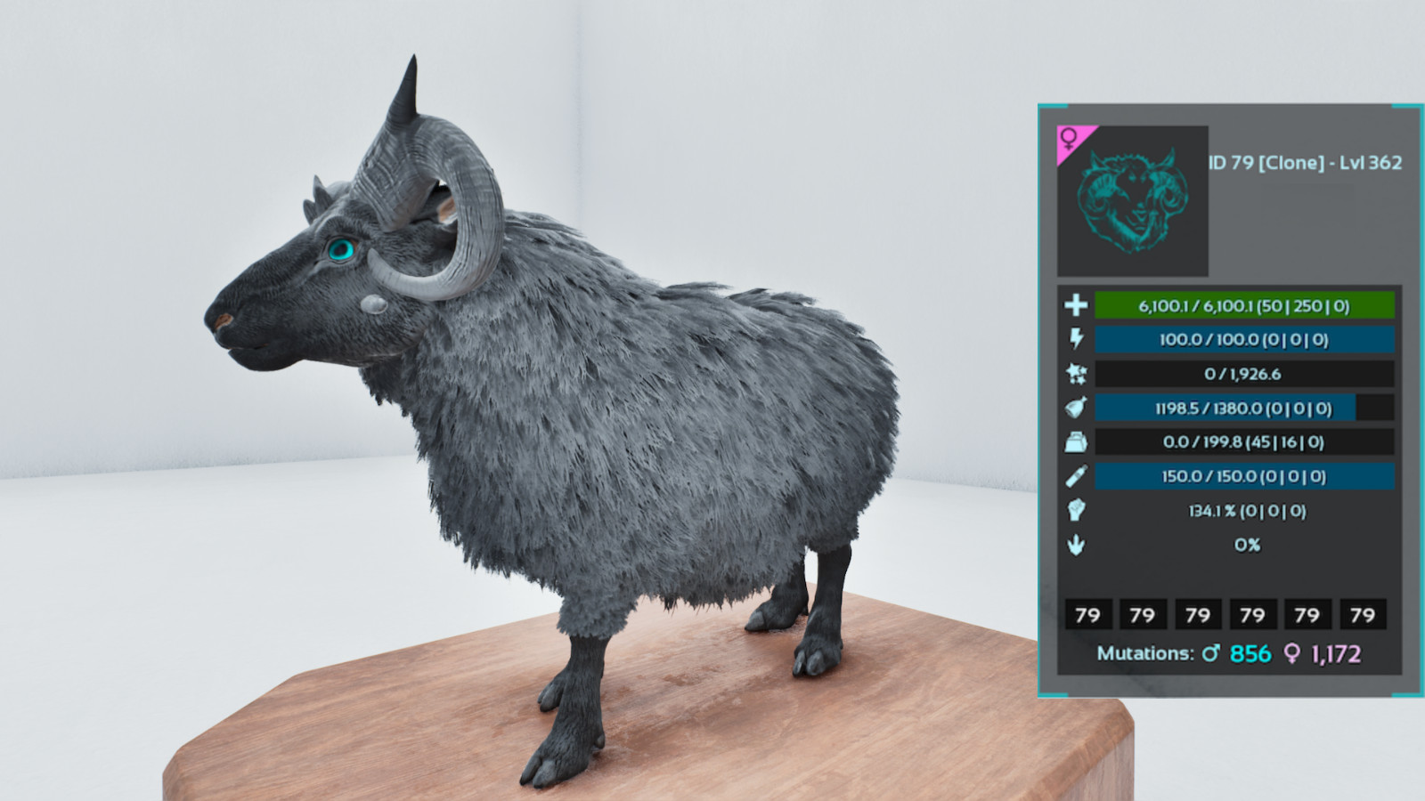 🔥ARK Ascended PVE OFFICIAL 1 PAIR ADULT OVIS TOP STATS SOLID