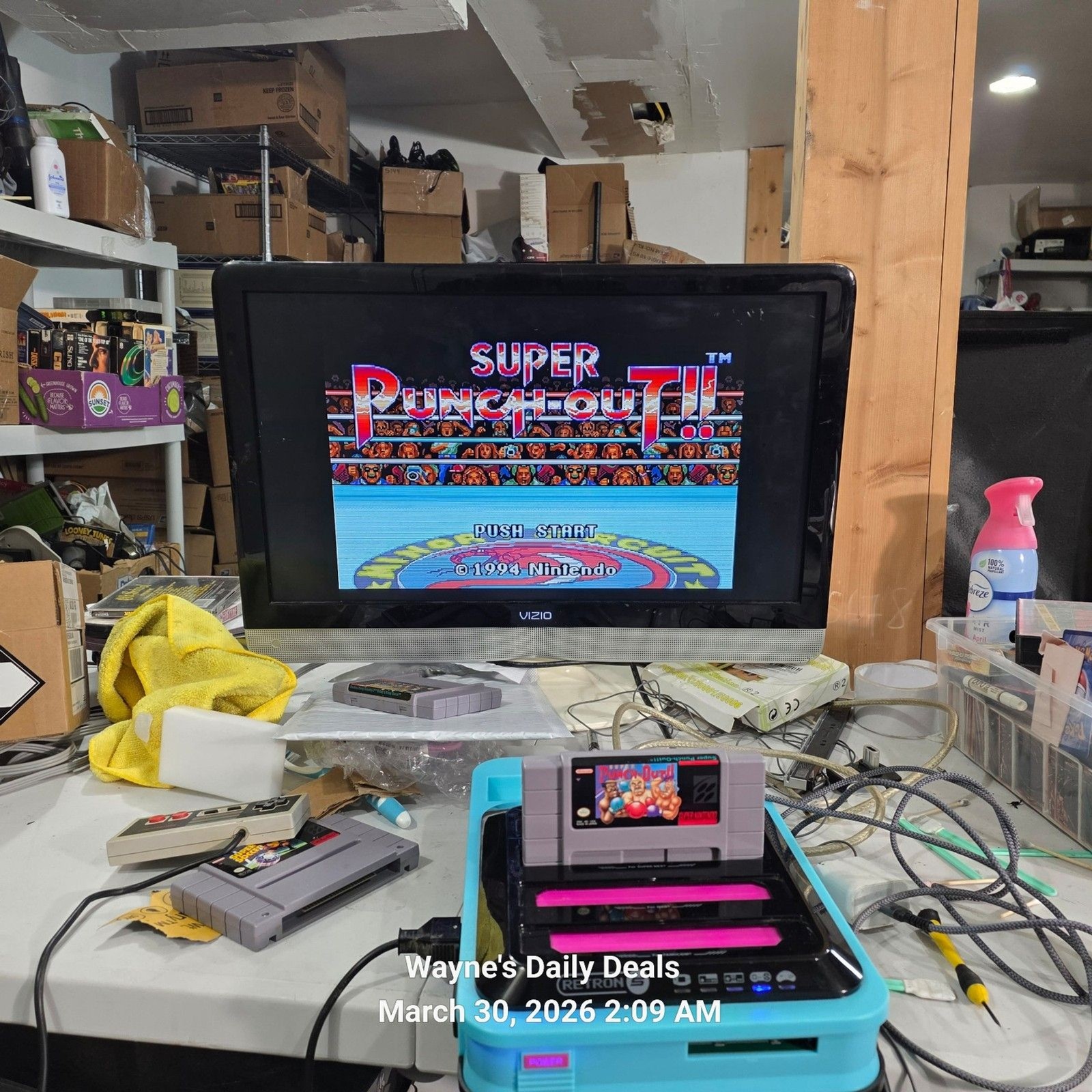 Super Punch-Out SNES Authentic Tested Nintendo Boxing Game