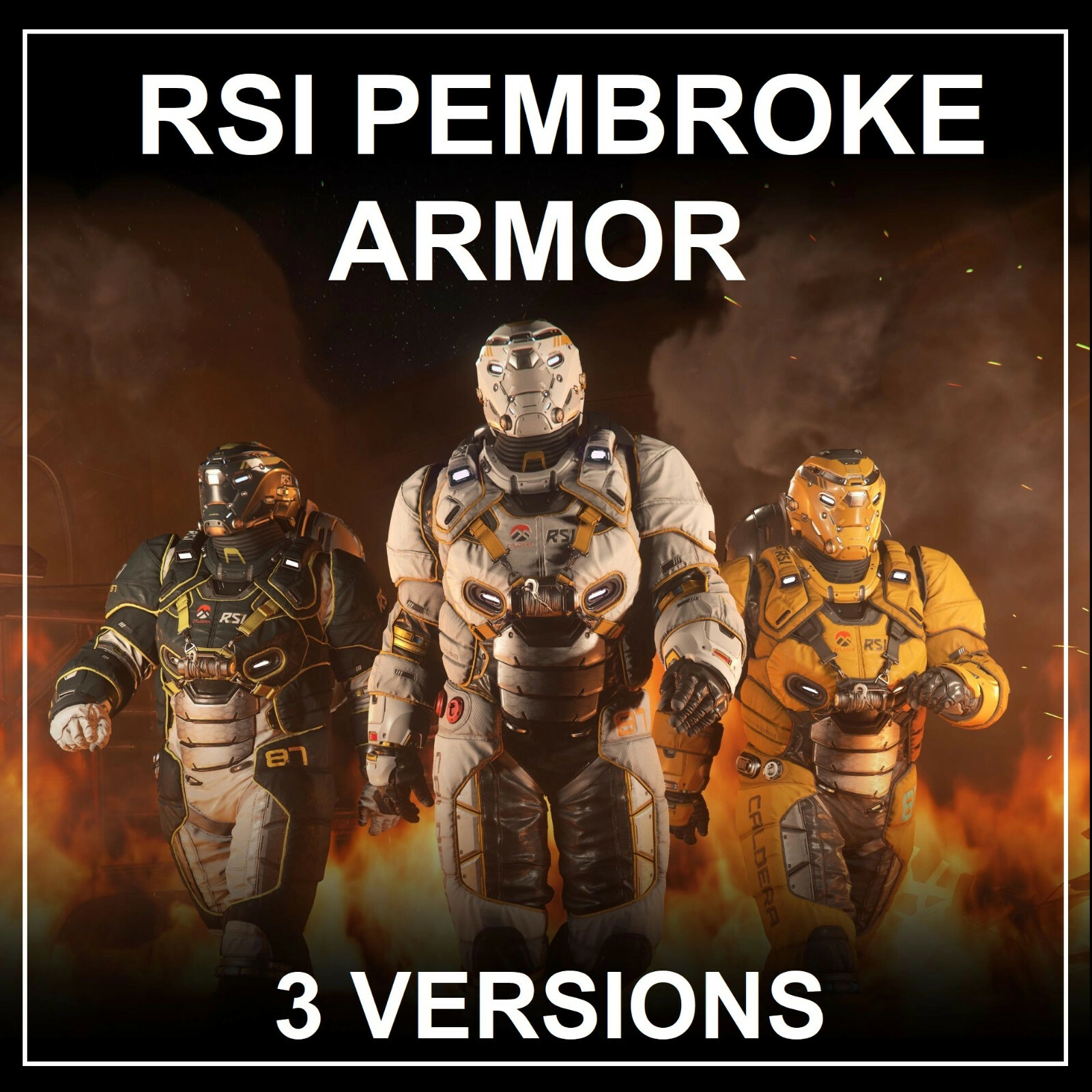 STAR CITIZEN – RSI PEMBROKE ARMOR – 3 VERSIONS