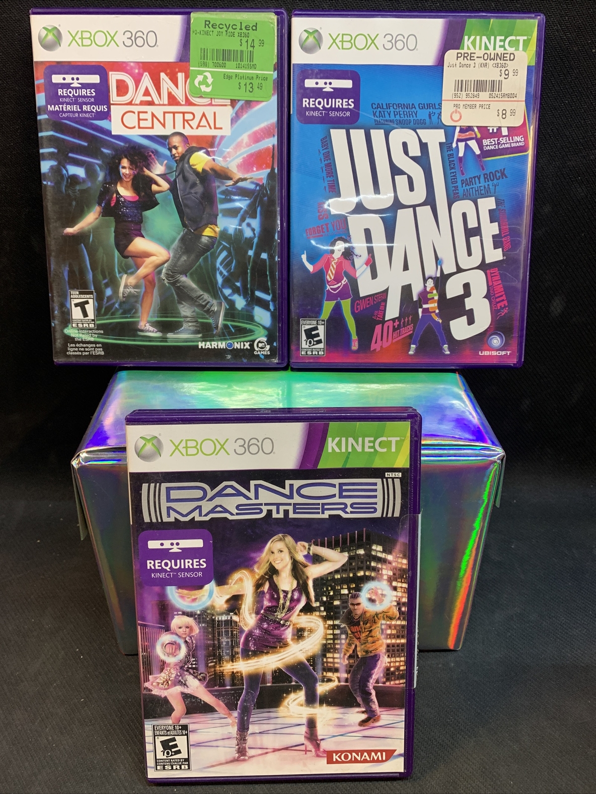 Xbox 360 – Dance Central 1, 2, & Masters Game Set Complete w/ Manuals Kinect