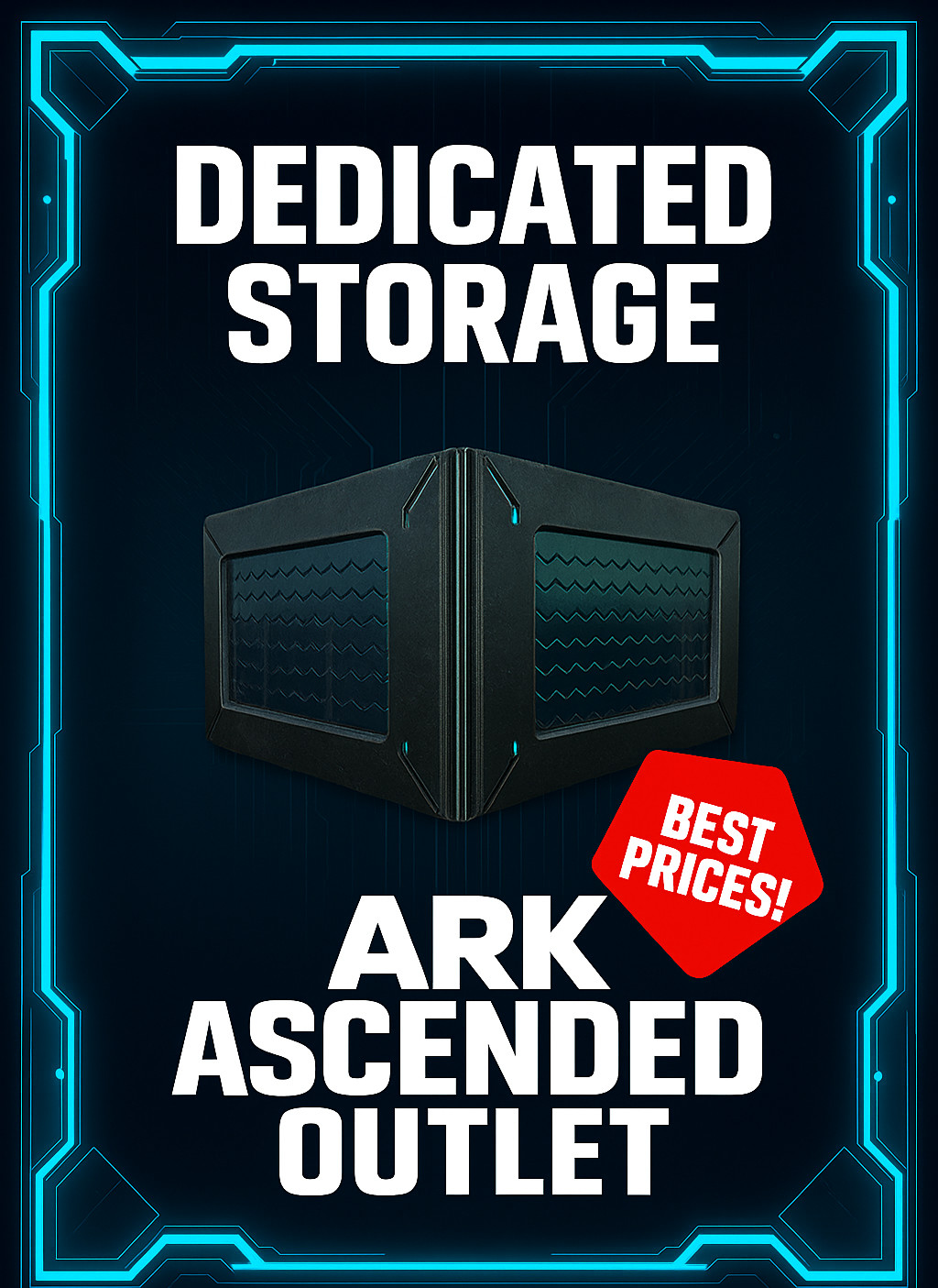 Ark Survival Ascended PVEASA-Tek StructuresDeliveredFAST-Dedi Storage-Bulk/Small