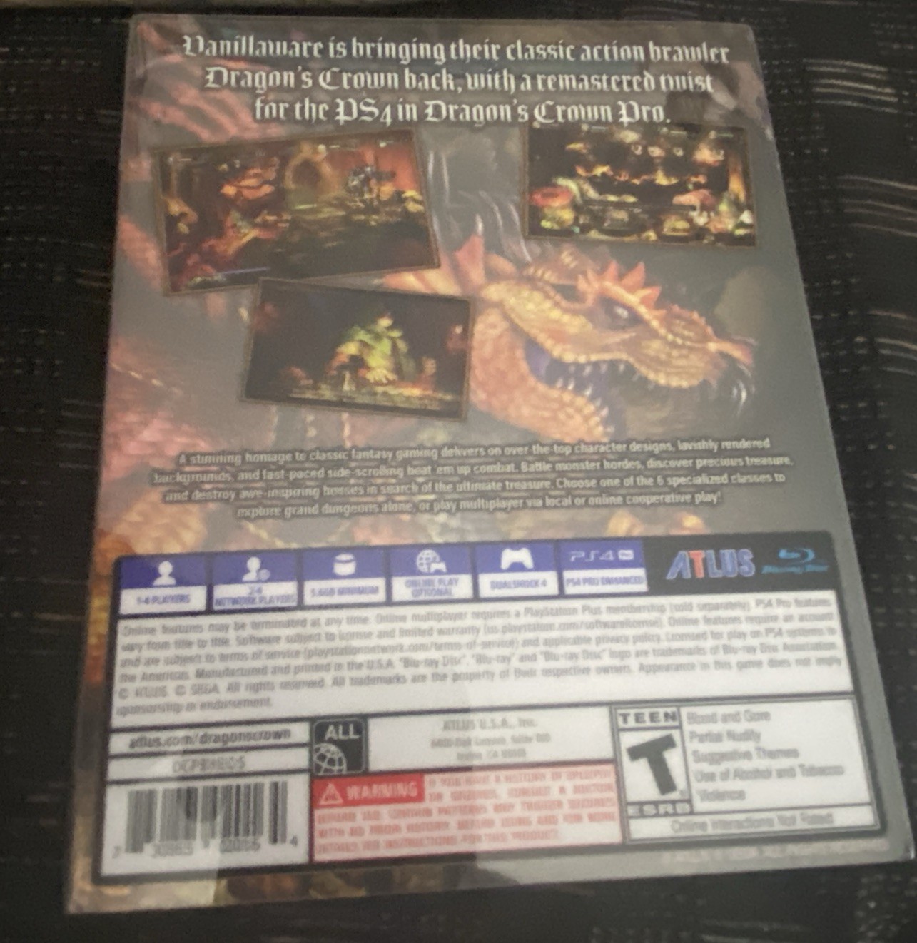 PS4 Dragon’s Crown Pro Battle Hardened Edition PlayStation 4 with 7 Cards