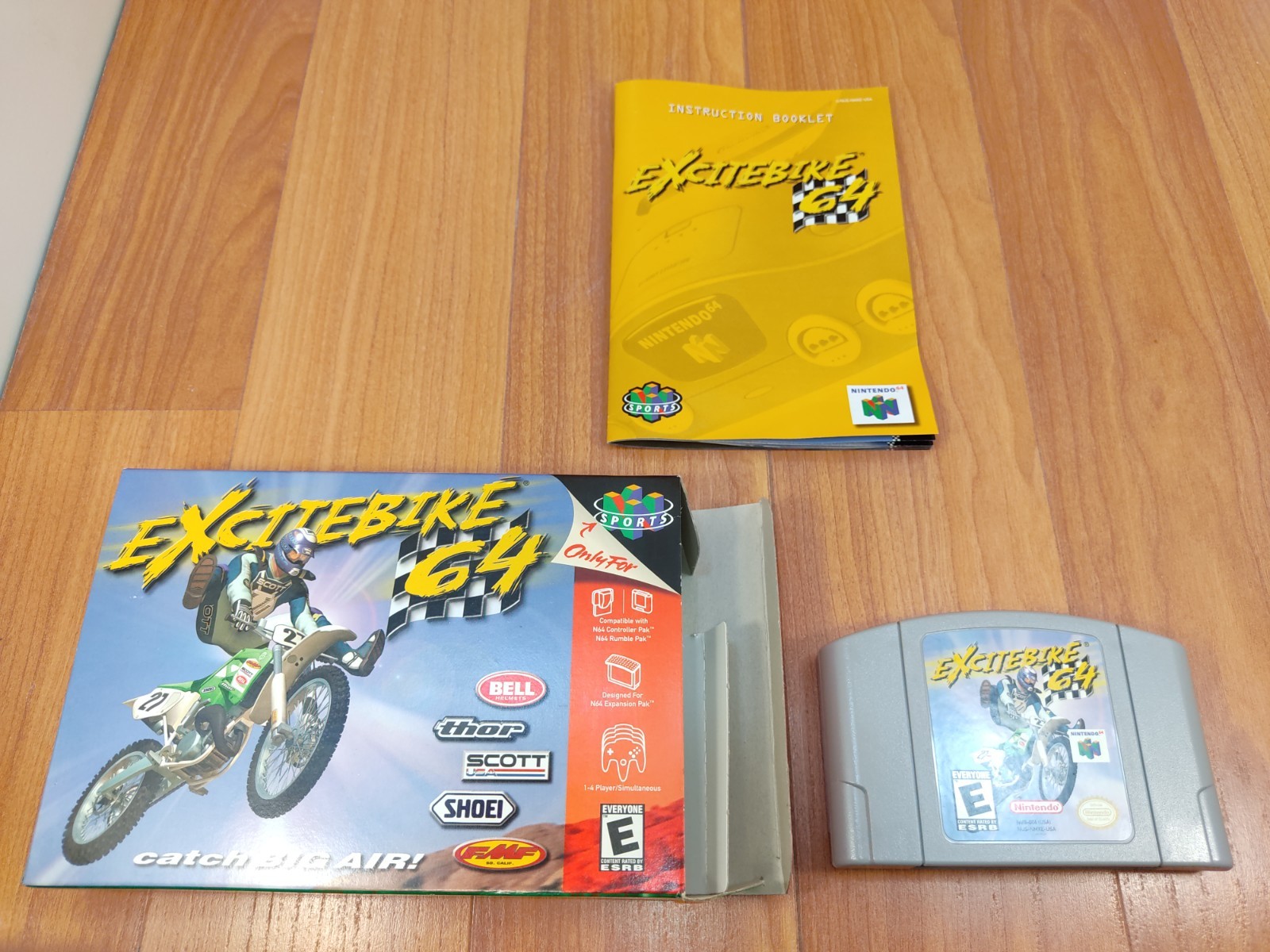 MINTY BOX CIB Excitebike 64 complete in nintendo n64 CLEAN Collector lot vgc