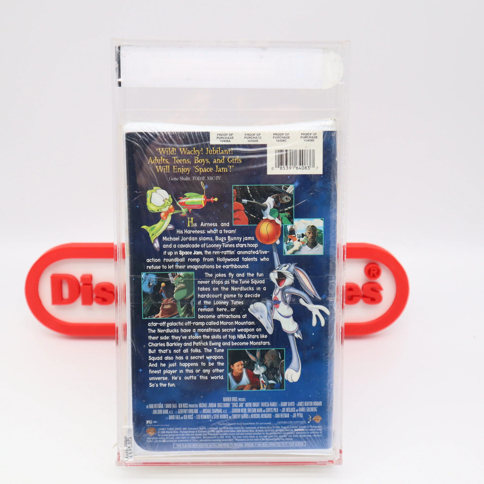 MICHAEL JORDAN in SPACE JAM + Coin! IGS GRADED 8 BOX & 8 SEAL! NEW Sealed! (VHS)