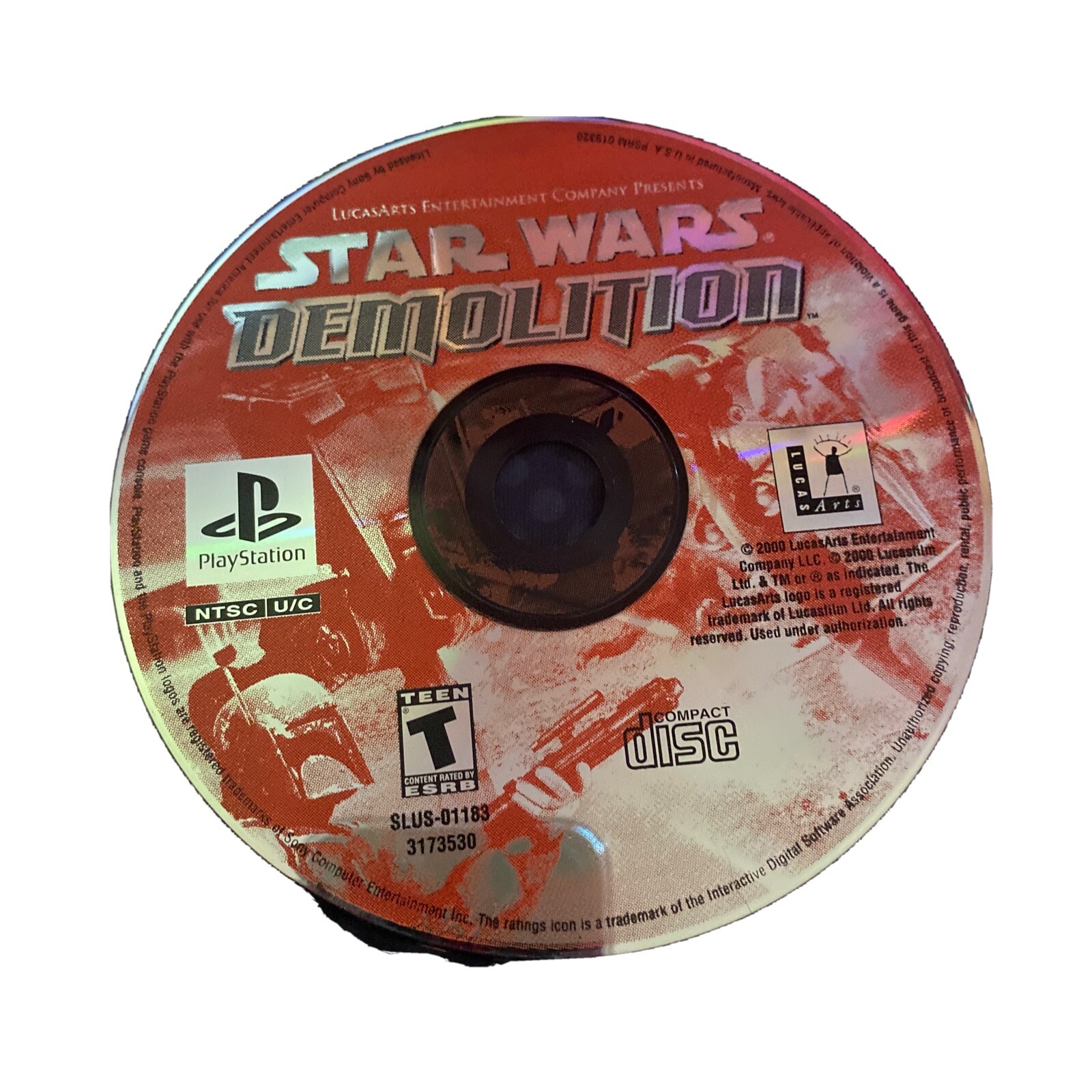 Star Wars: Demolition (Sony PlayStation 1, 2000) Game Only Tested