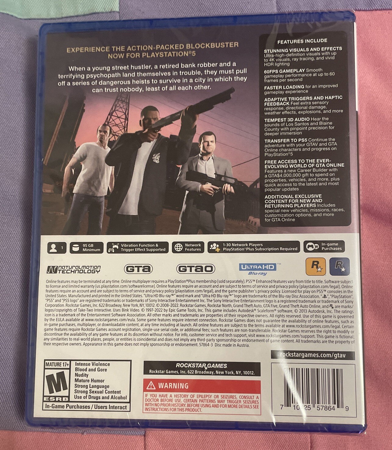 Grand Theft Auto V GTA 5 – PS5 – Brand New | Factory Sealed