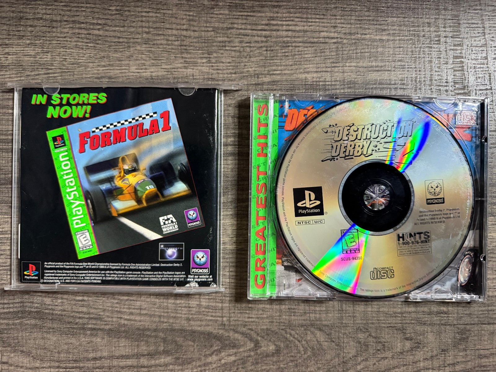 Destruction Derby 2 (Greatest Hits) – Sony PS1 – Psygnosis – Acceptable Conditio