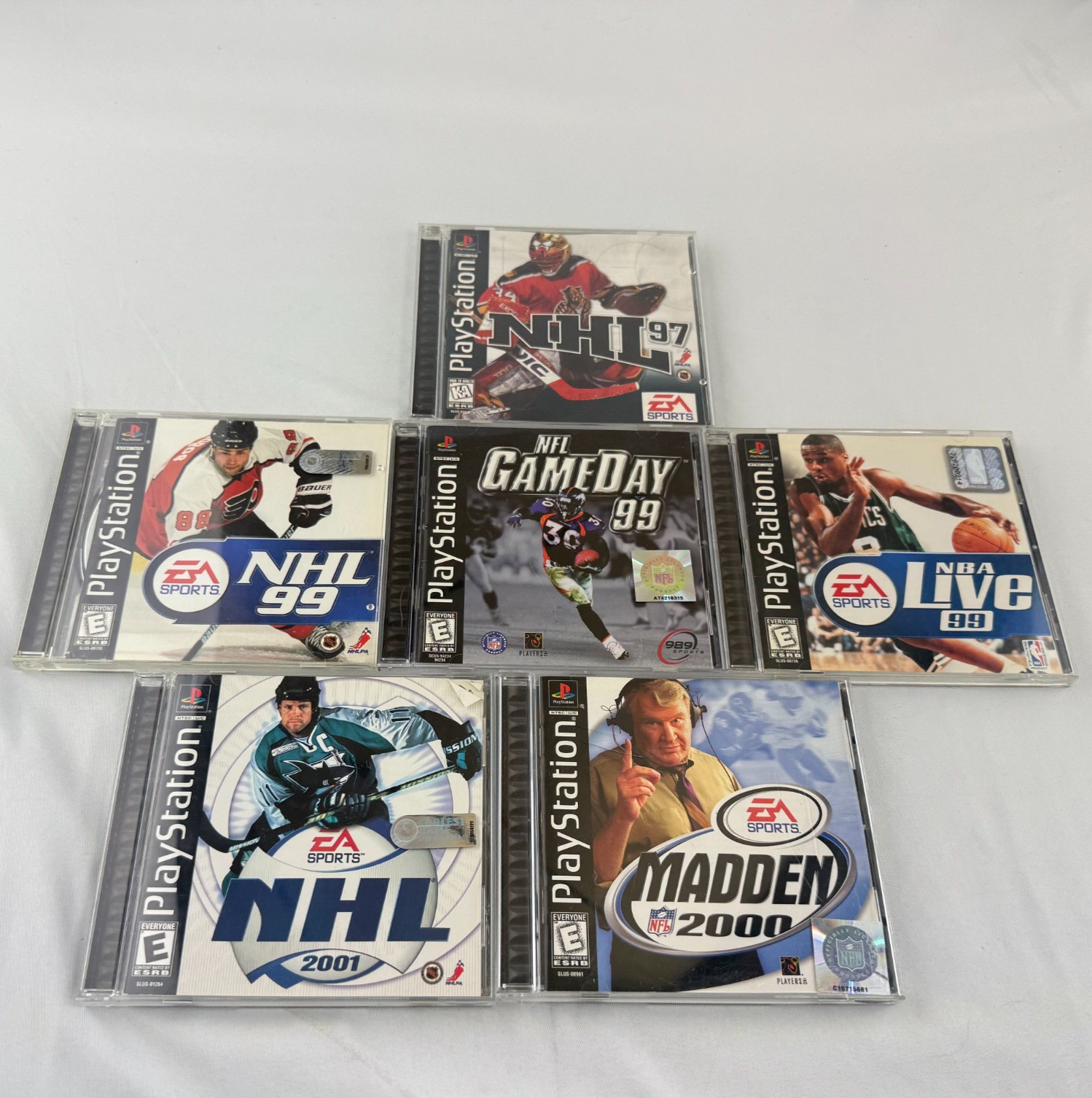 PlayStation 1 Sports Bundle – 6 Game Lot (CIB, Mint Condition)