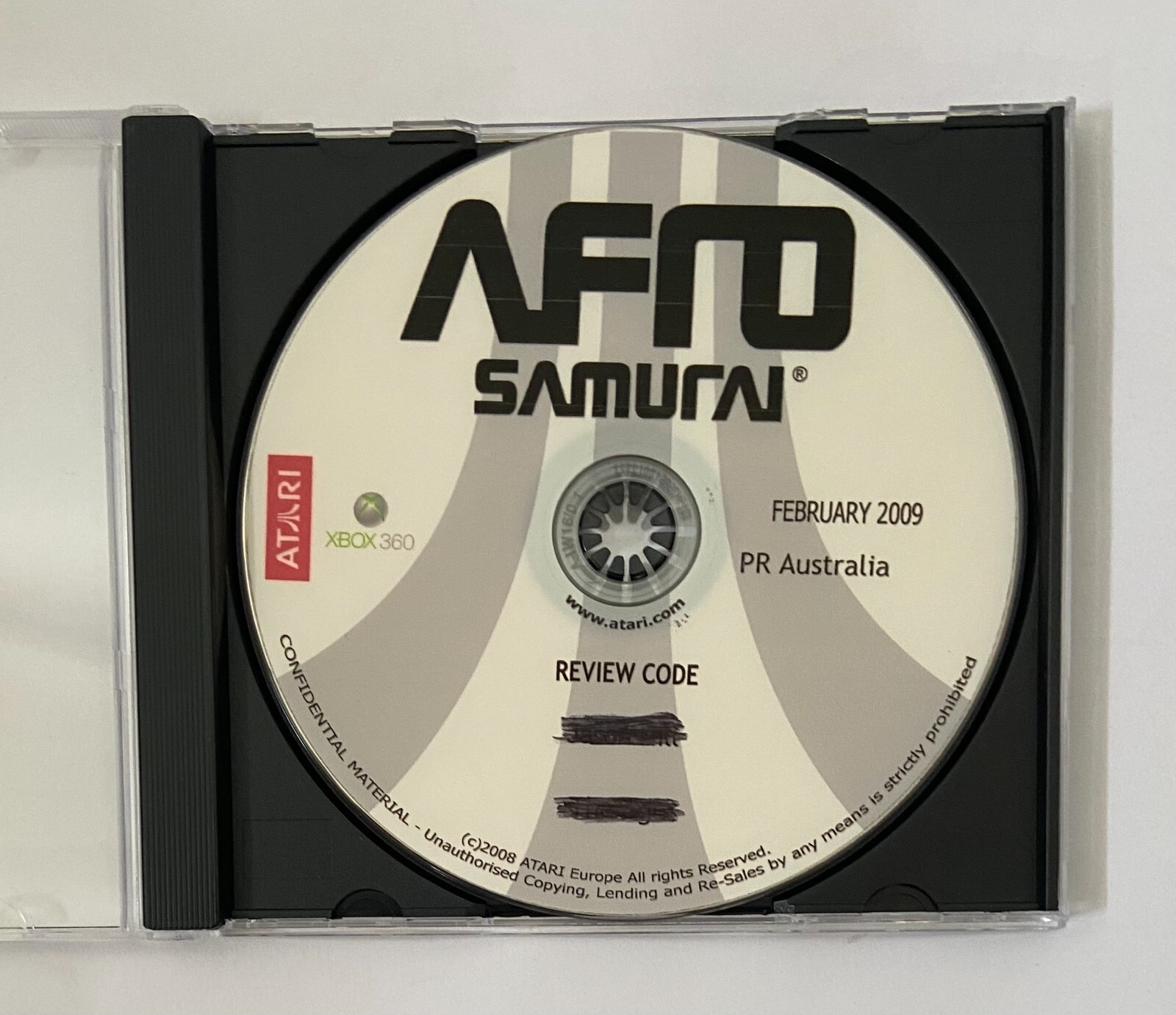 Afro Samurai Review Version – Microsoft Xbox 360 – 2009 Atari Pre-release code