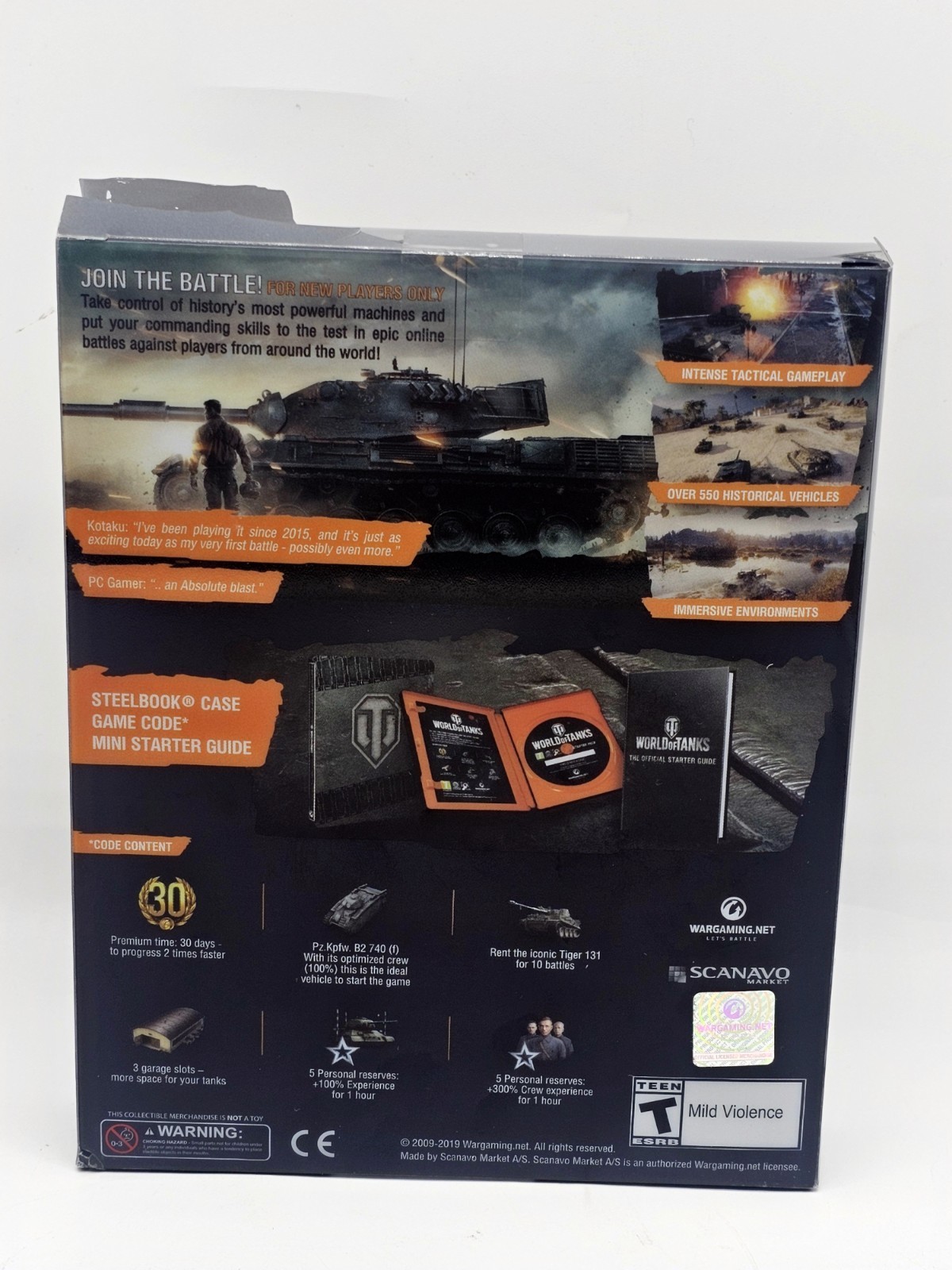 World of Tanks Starter Pack Edition (PC, 2019) – STEELBOOK NEW/SEALED