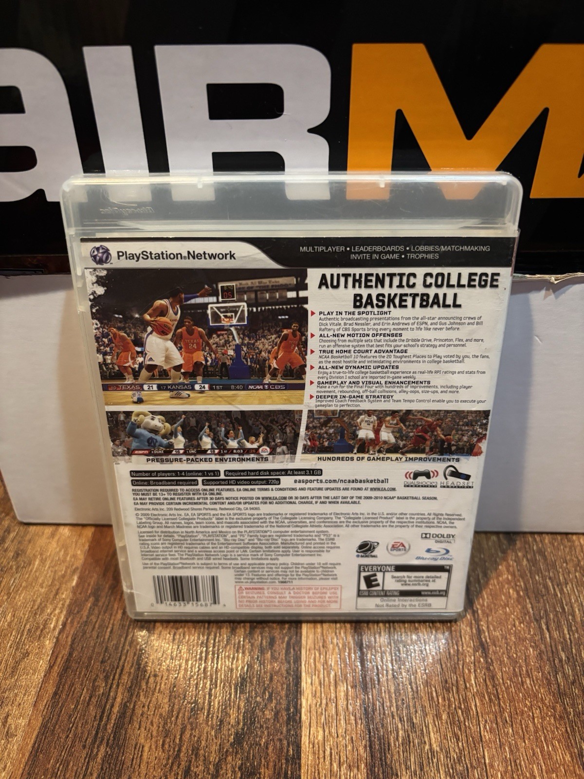 NCAA Basketball 10 (Sony PlayStation 3, 2010) PS3 Cover Art And Manual Only!!!!