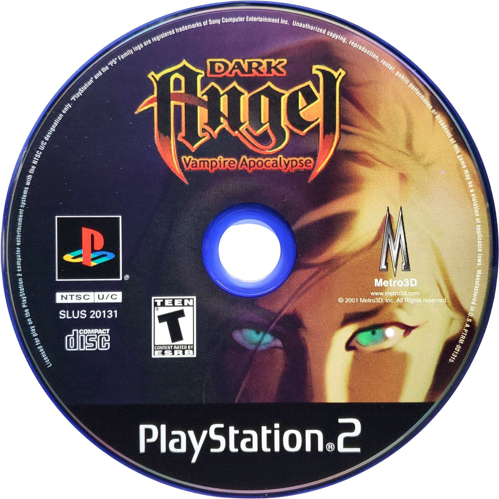 Dark Angel Vampire Apocalypse – Sony Playstation 2 PS2 Pristine Tested Authentic