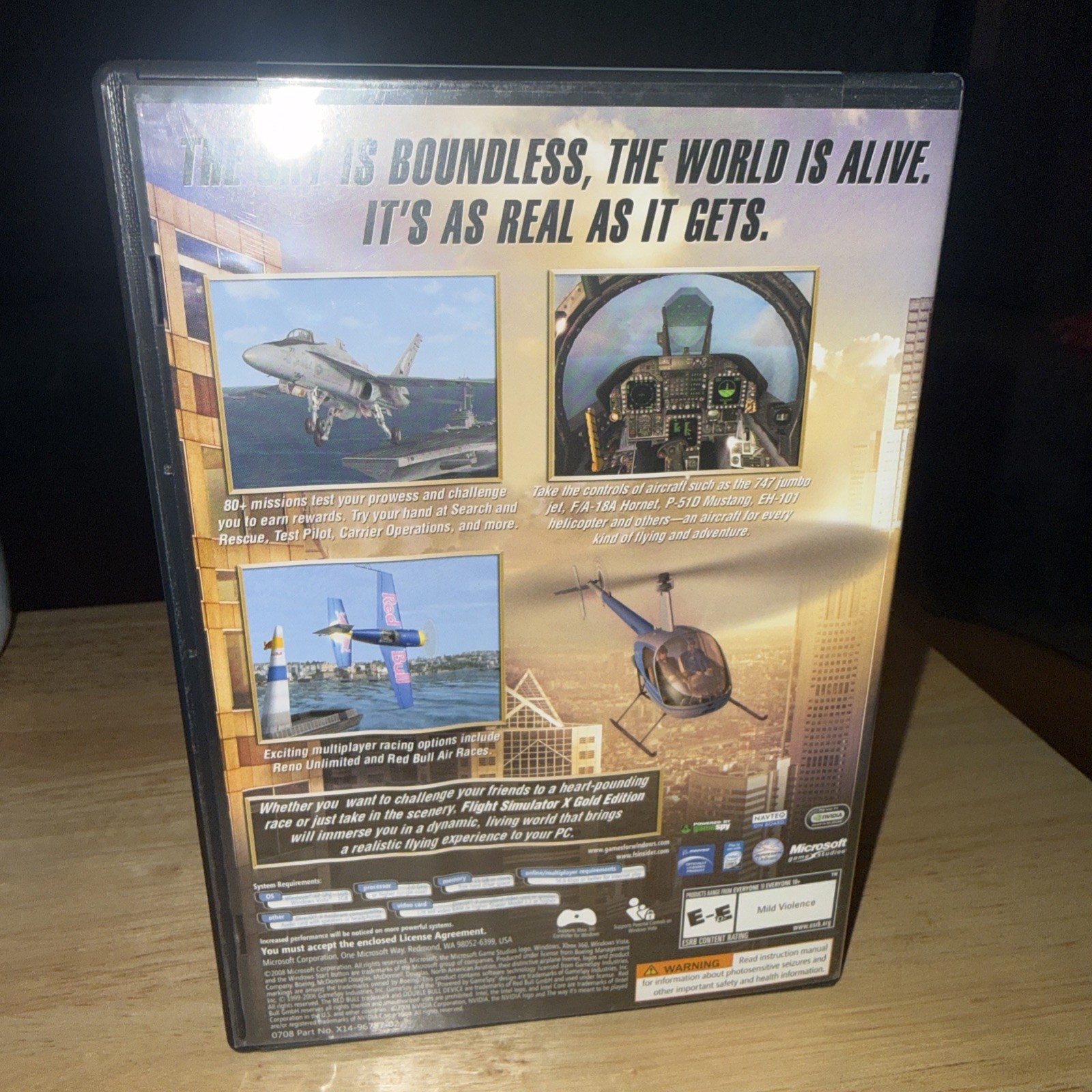 Microsoft Flight Simulator X: Gold Edition (PC: Windows, 2008) Books, Key Inc,