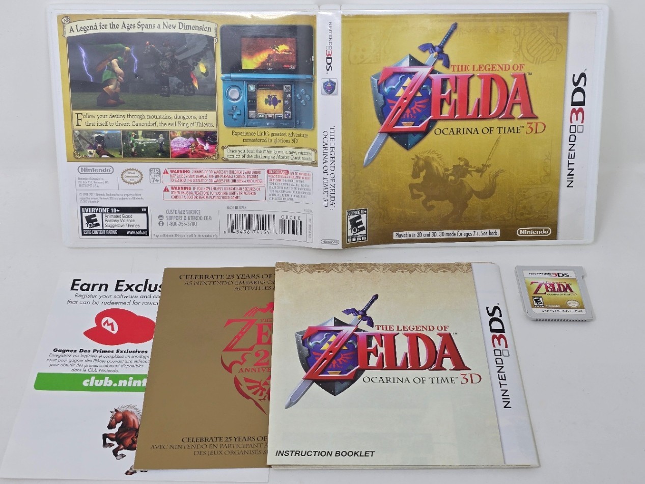 CIB The Legend of Zelda: Ocarina of Time 3D for Nintendo 3DS, 2011 – USA Region