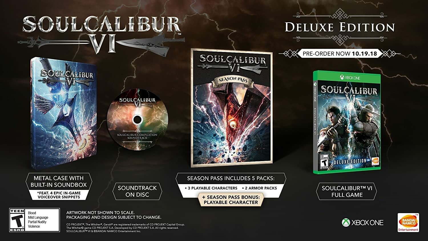 Soul Calibur VI (6) *DELUXE EDITION* (XBOX One) New *LIMITED STEELBOOK*