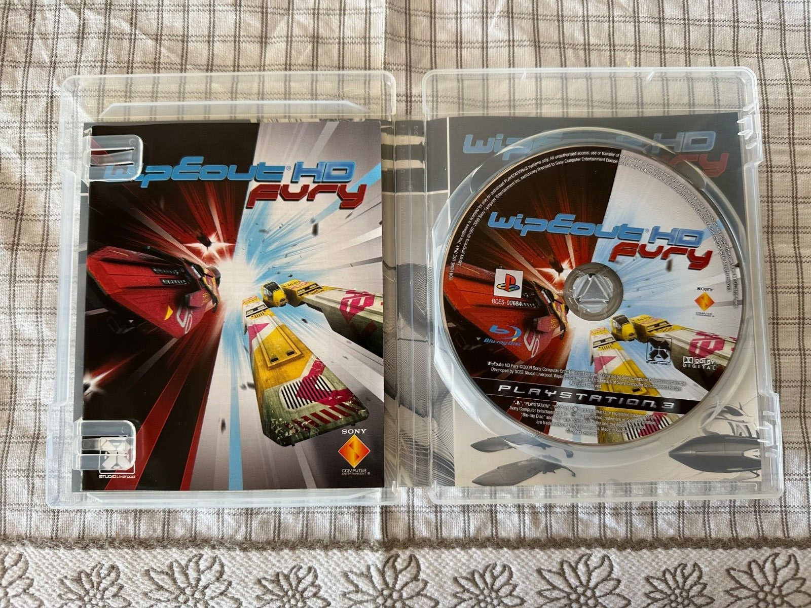 WIPEOUT HD FURY Sony Playstation 3 PS3 Free Region ENGLISH CIB