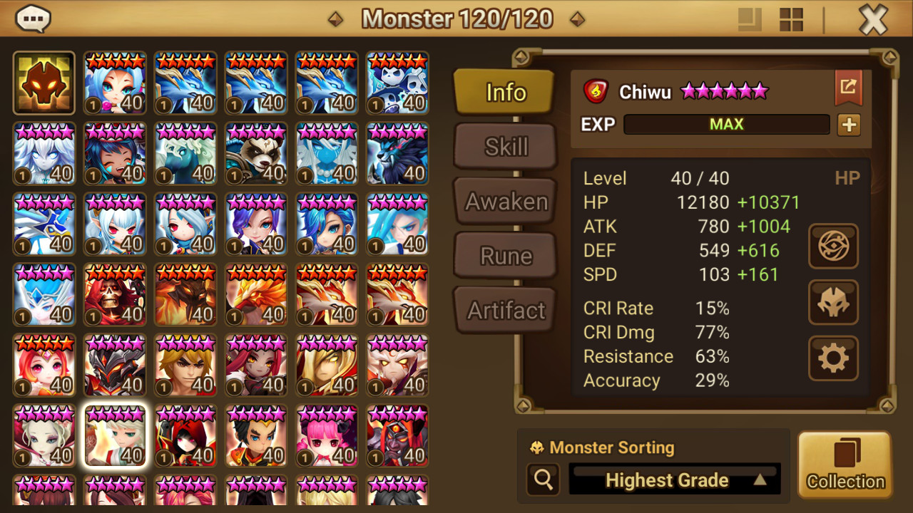 ASIA | Summoners War 101-6*, 30-NAT5, Abyss Hard