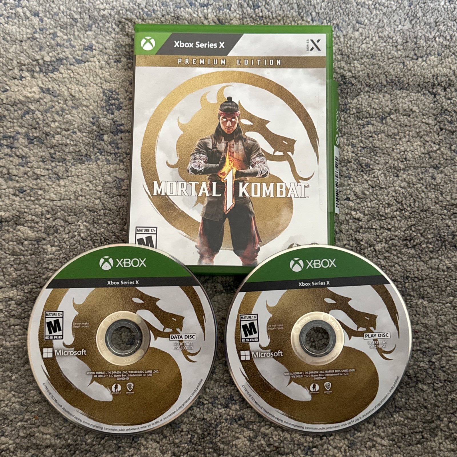 Mortal Kombat 1 Premium Edition – Xbox Microsoft Series X / S Clean 2 Discs
