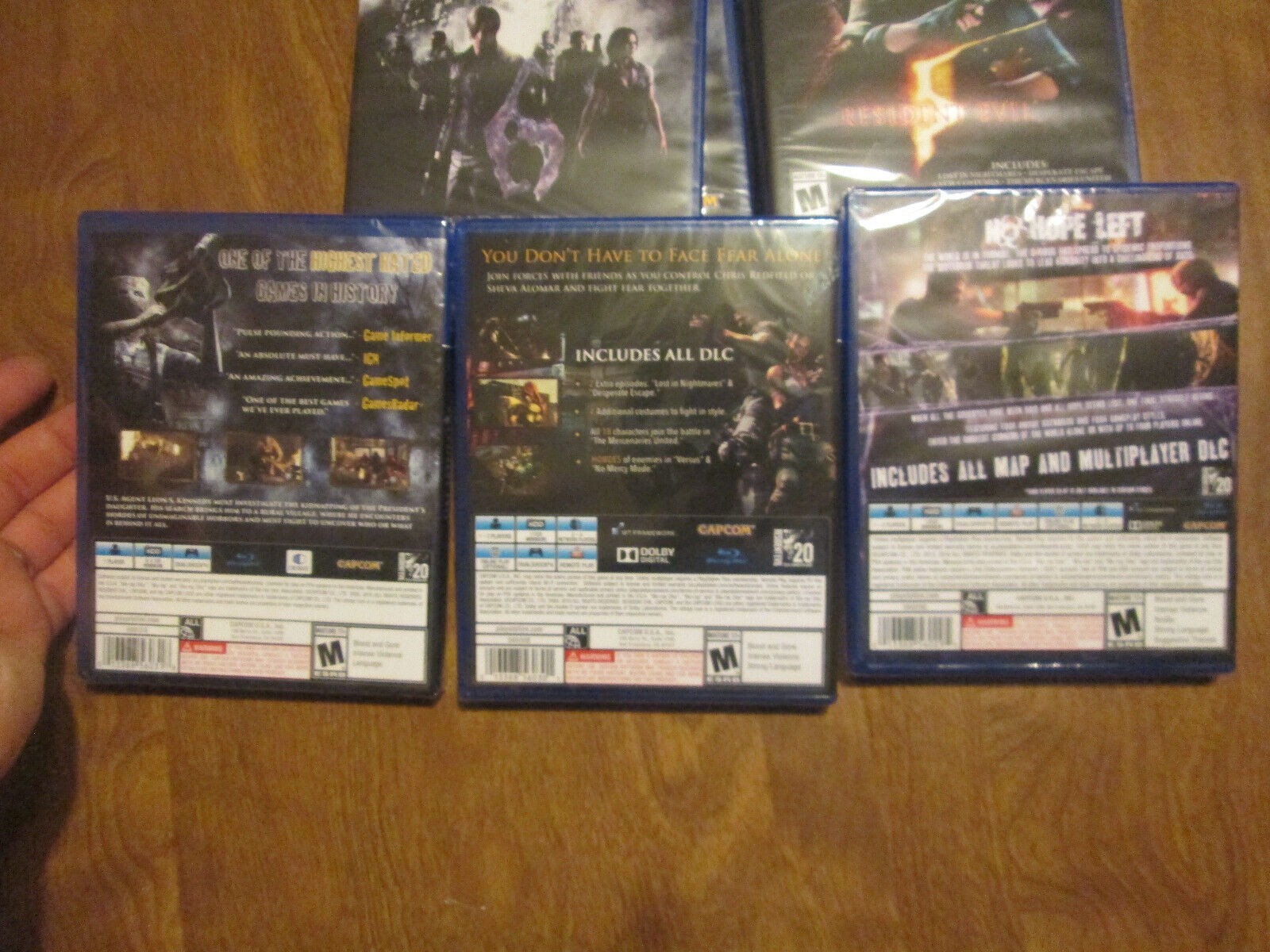 LOT 2 Resident Evil 4 & 5 PS4 Playstation 4 NEW FACTORY SEALED CAPCOM US EDITION
