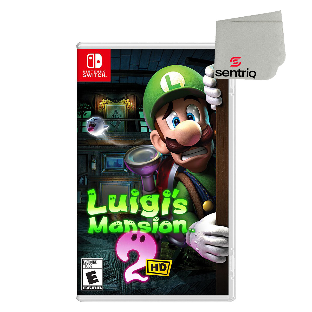 Luigi’s Mansion 2 HD – Nintendo Switch – US Version with Screen Cleaning Cloth