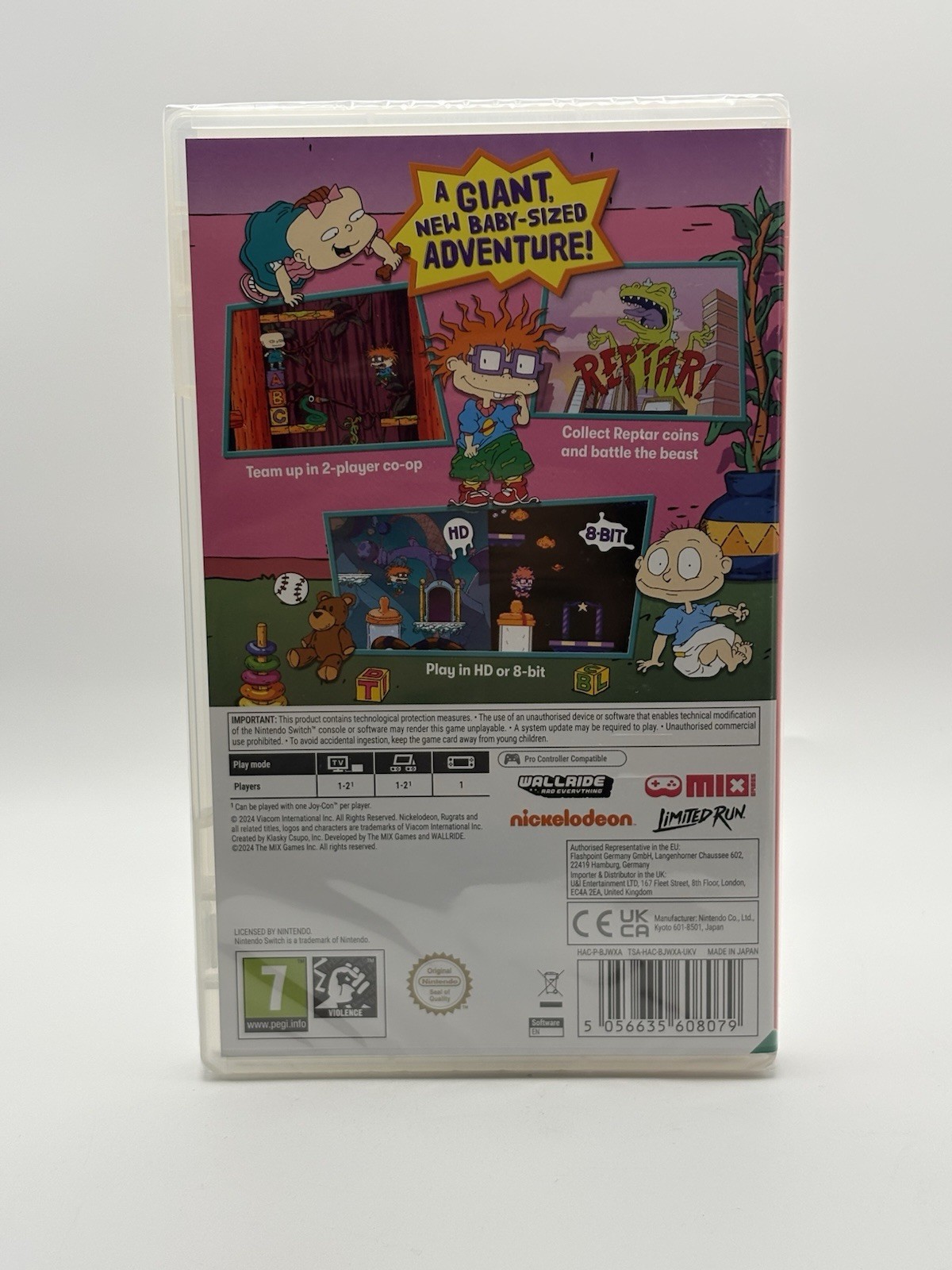 —Rugrats Adventures in Gameland— Limited Run Switch Brand New Sealed PEGI Import