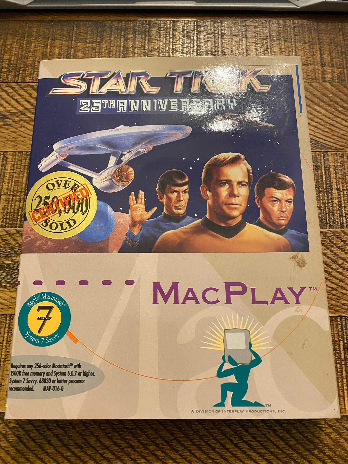 STAR TREK 25TH ANNIVERSARY for Apple Macintosh – Box/Packaging Only!