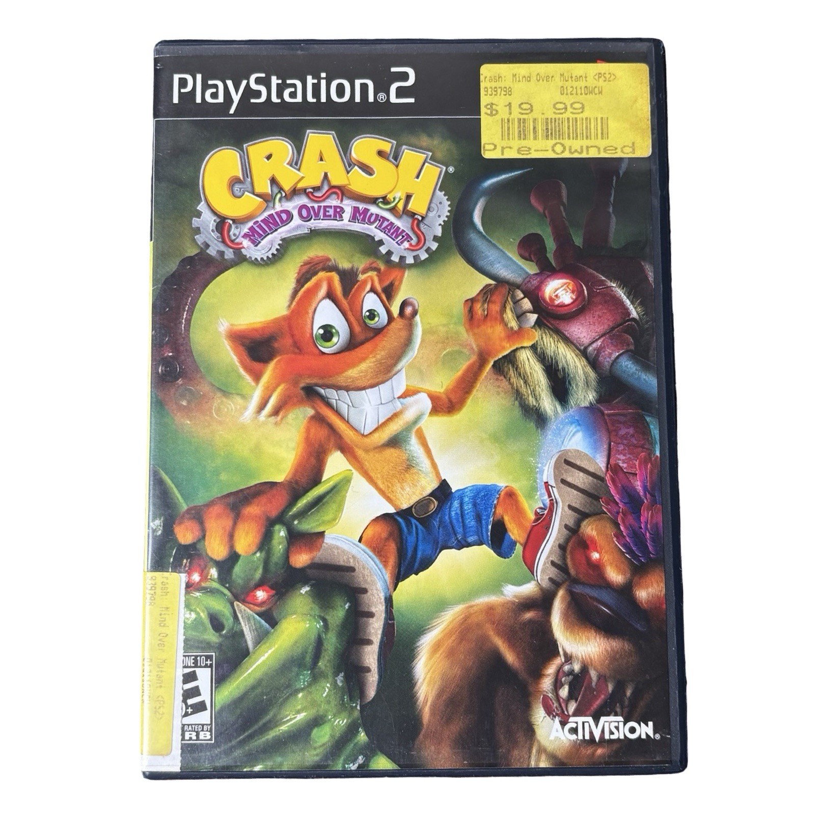 Crash : Mind Over Mutant Sony PlayStation 2 (PS2, 2008) No Manual Read