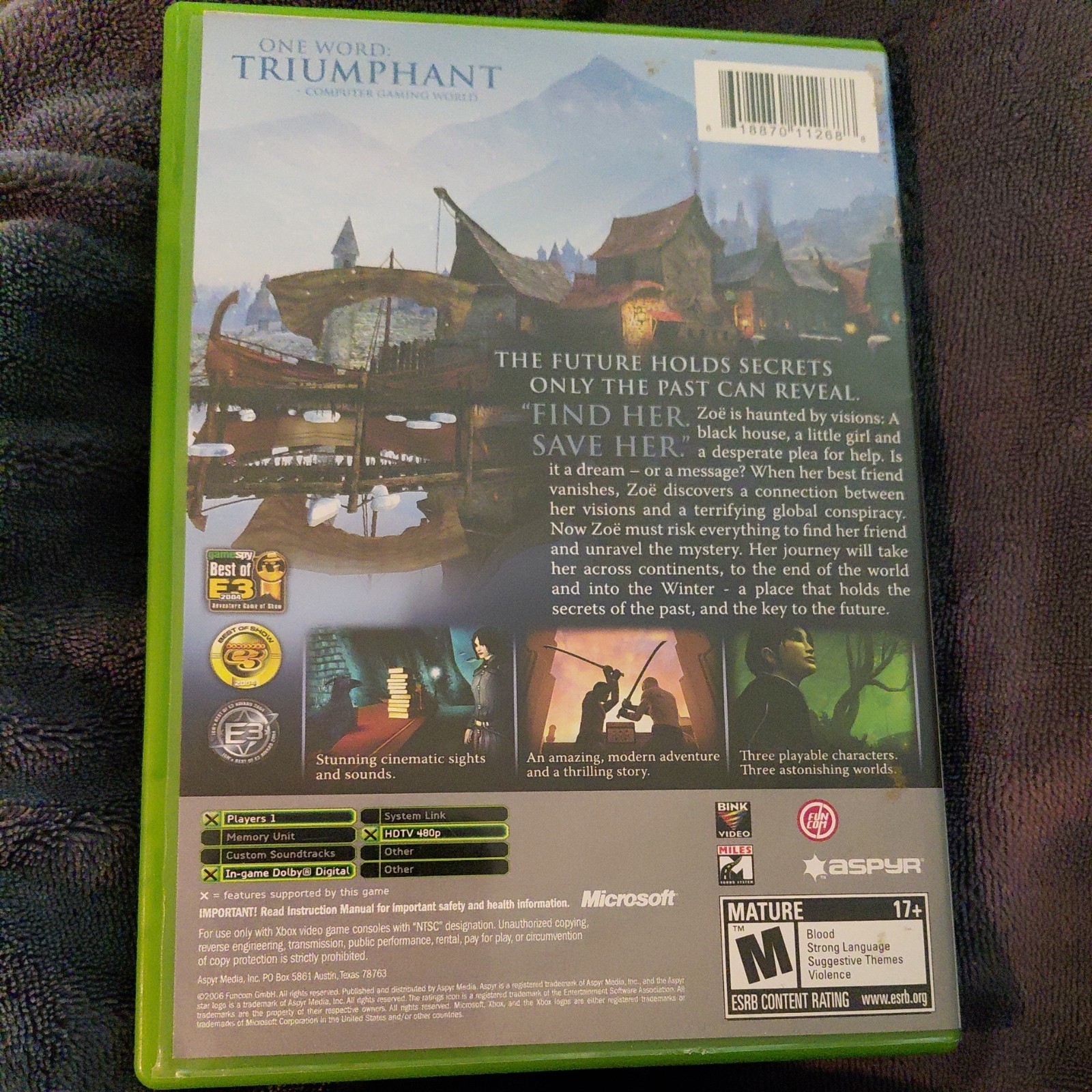 Dreamfall: The Longest Journey (Xbox, 2006) Complete CIB Manual TESTED