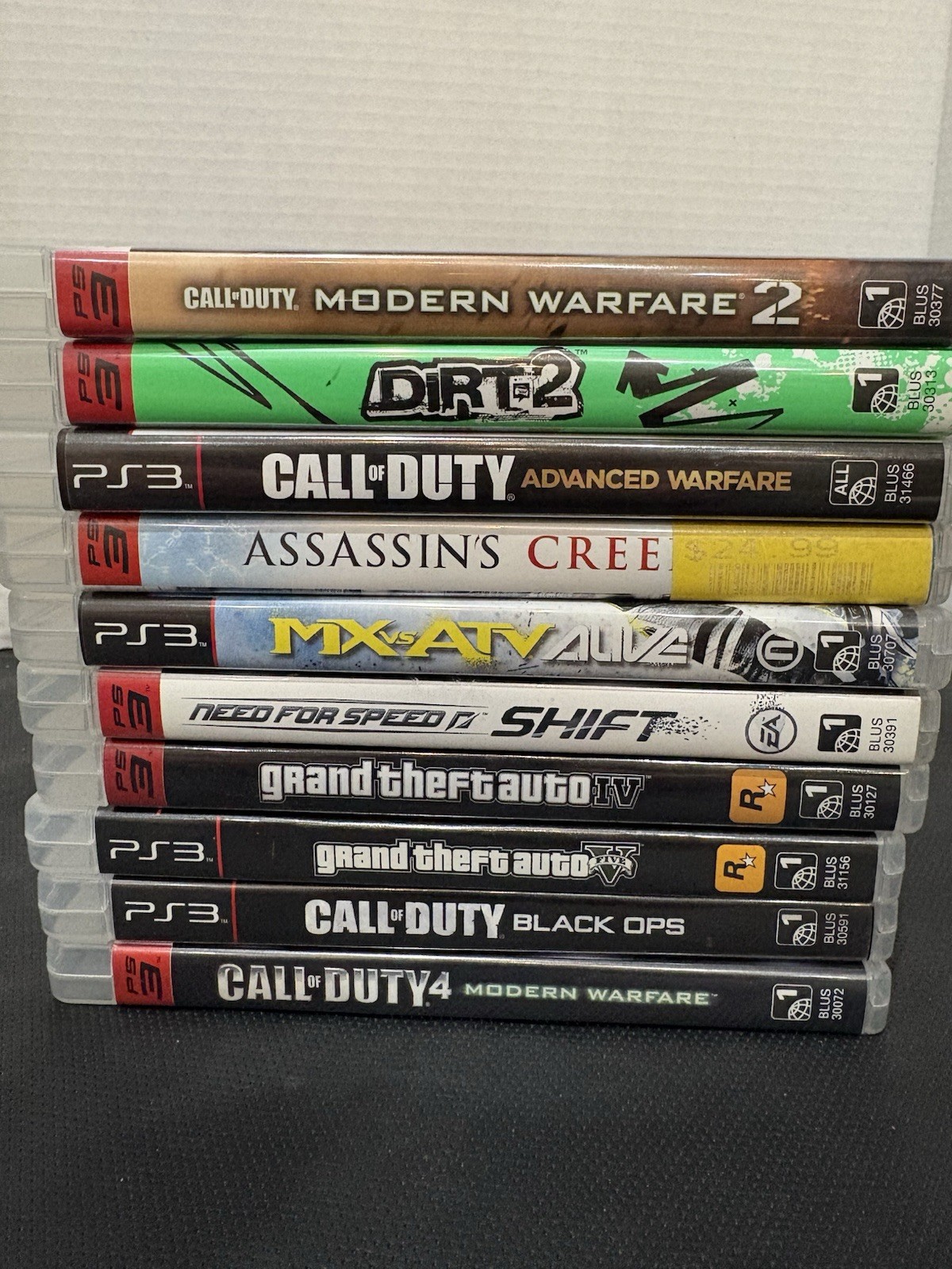 PlayStation PS3 Game 10 lot call of duty- grand theft-ATV-dirt-shift-