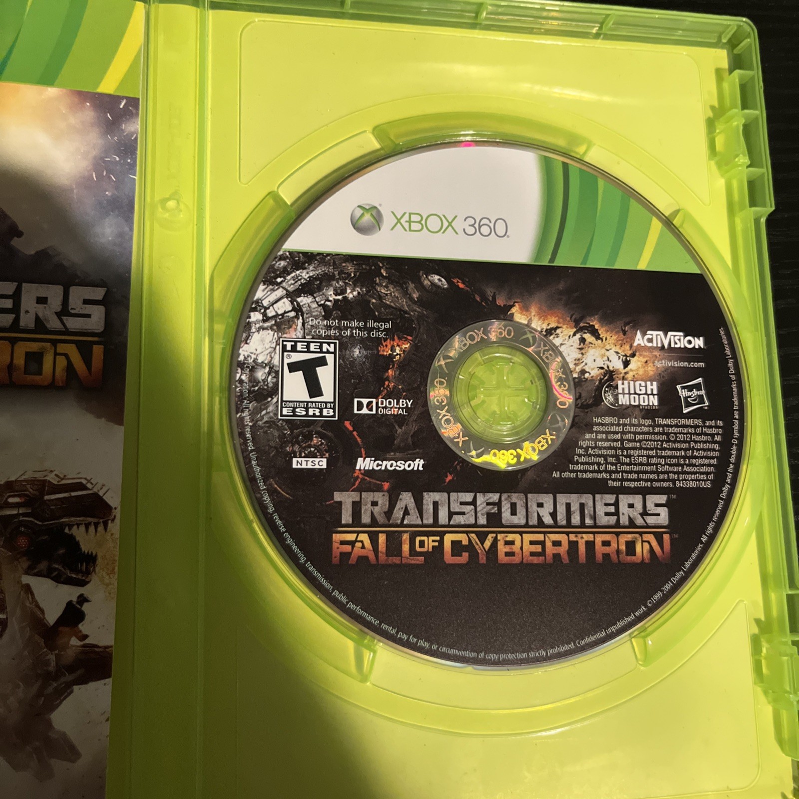 Transformers: Fall of Cybertron (Microsoft Xbox 360, 2012) CIB Tested