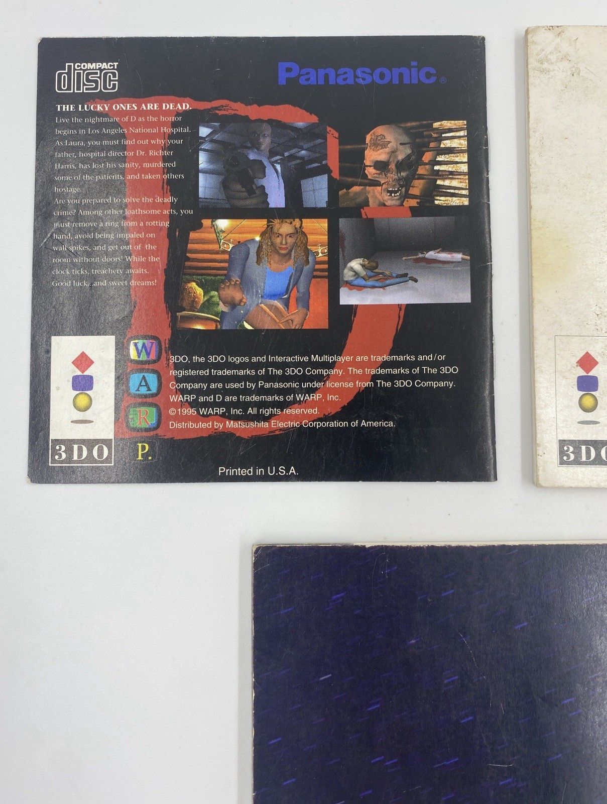 Panasonic 3DO Manual Lot: D, Microcosm, & Wing Commander Victory Streak Guide