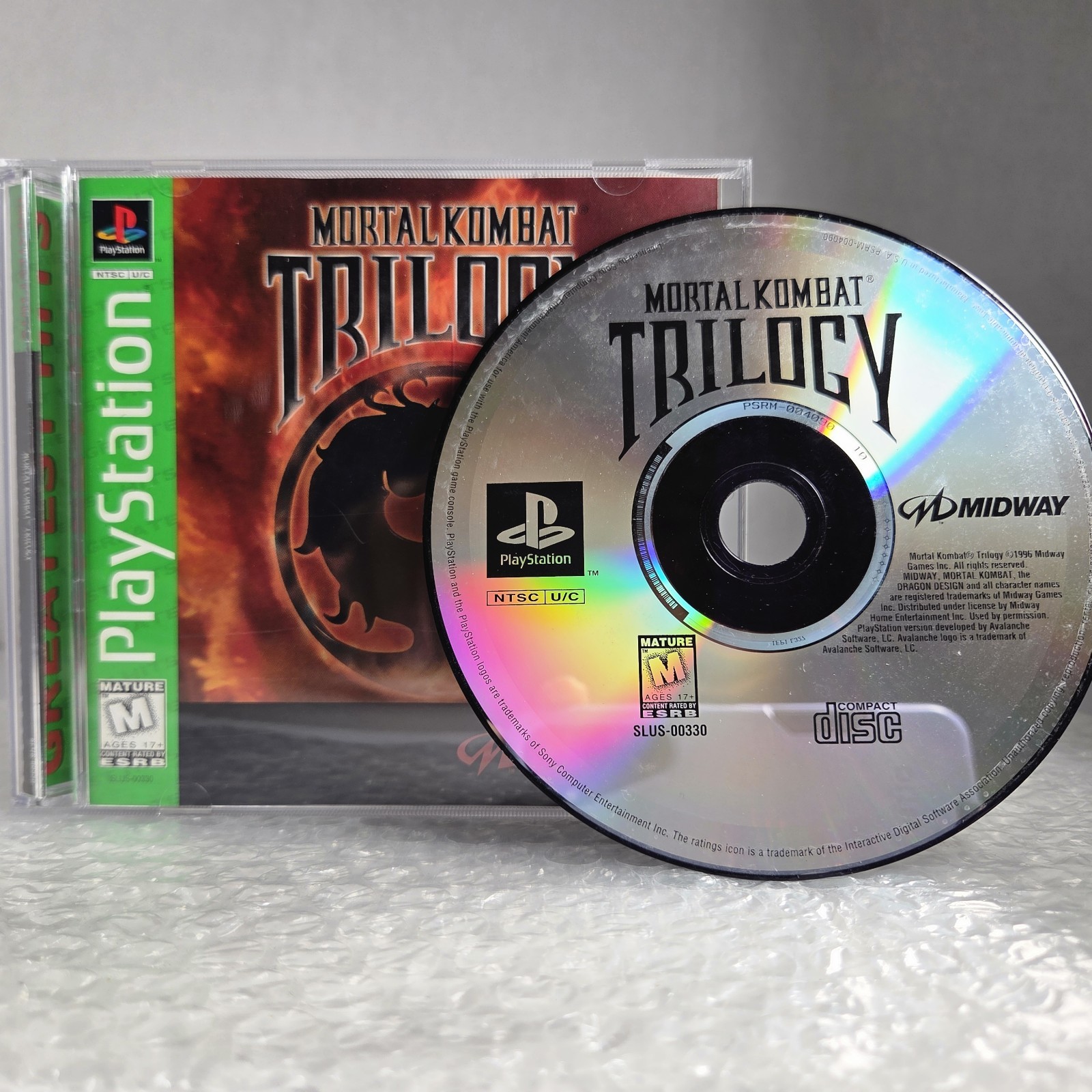 Mortal Kombat Trilogy Sony PlayStation 1 PS1 PS2 Complete CIB Greatest Hit Midwa