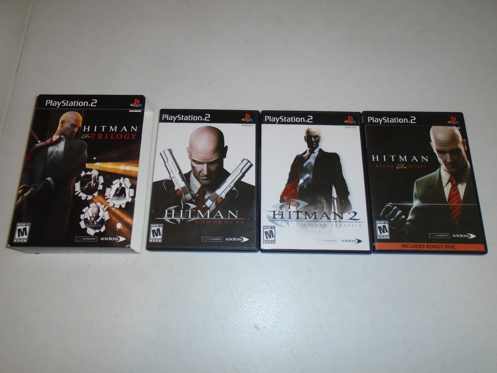 Hitman Trilogy 1 2 3 – Contracts, Silent Assassin, & Blood Money ☆☆ PS2