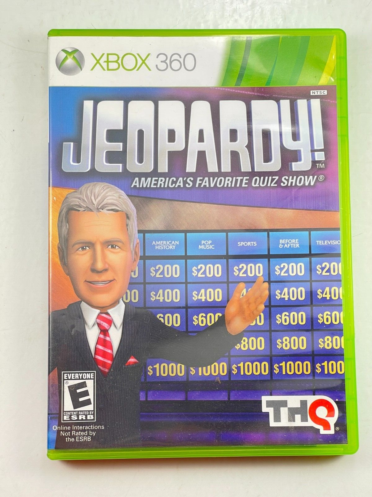 Microsoft XBOX 360 Jeopardy Quiz Show THQ Rated Everyone