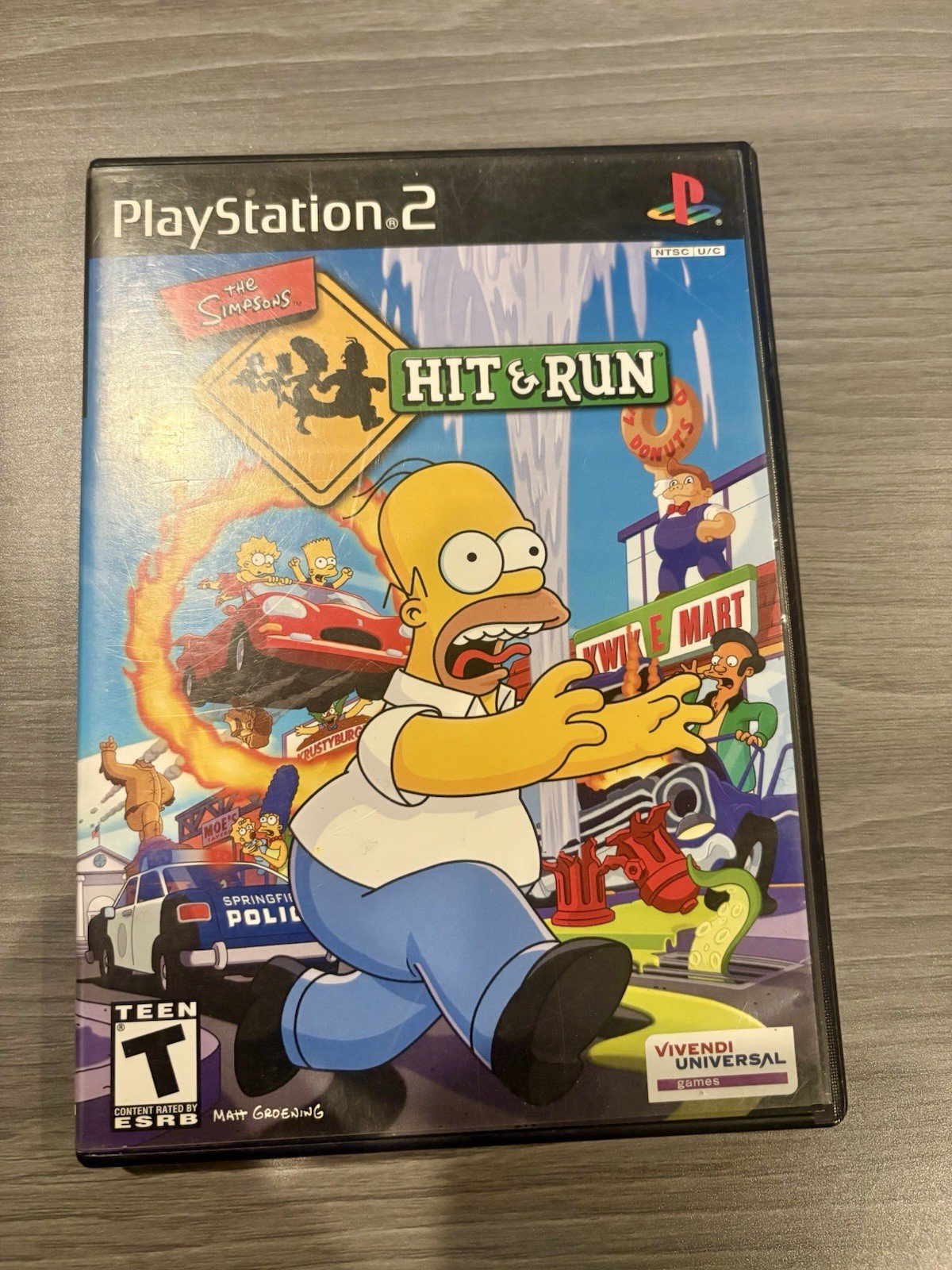 The Simpsons Hit and Run PS2 PlayStation 2 Black Label