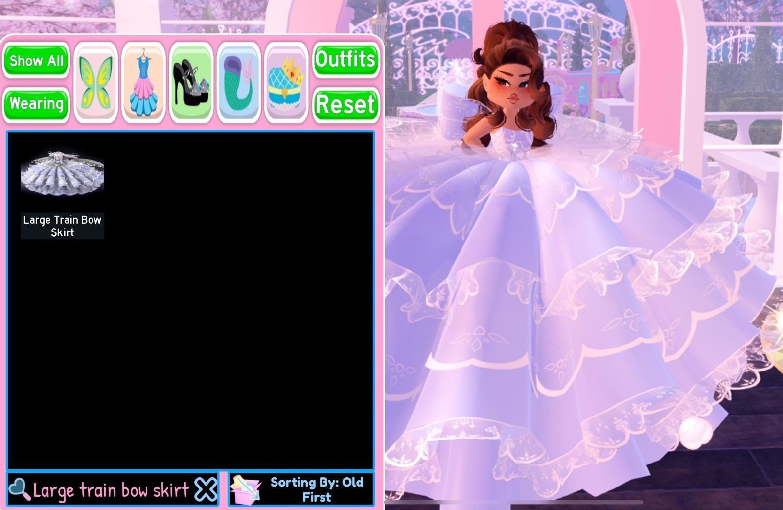 1 Royale High Large Train Bow Skirt LTBS