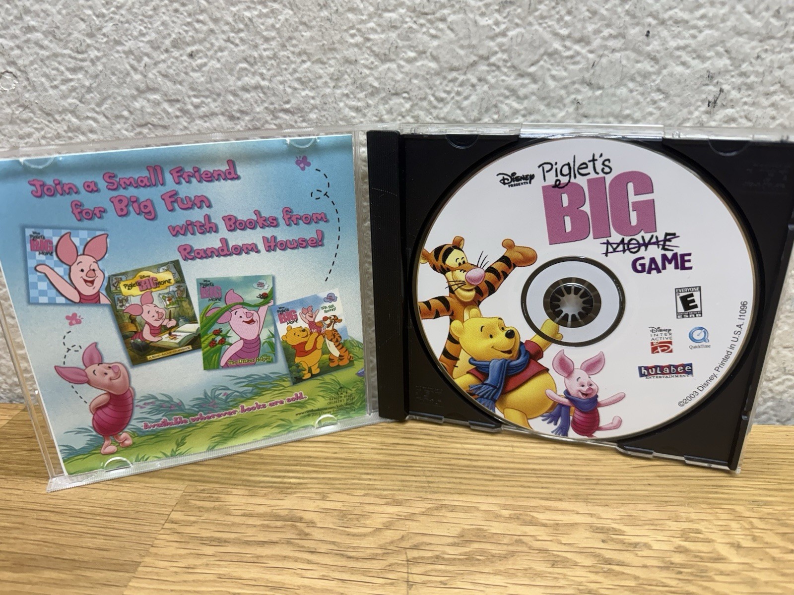 Disney PIGLET’S Big Game PC Windows Macintosh Video Game Hulabee Vintage