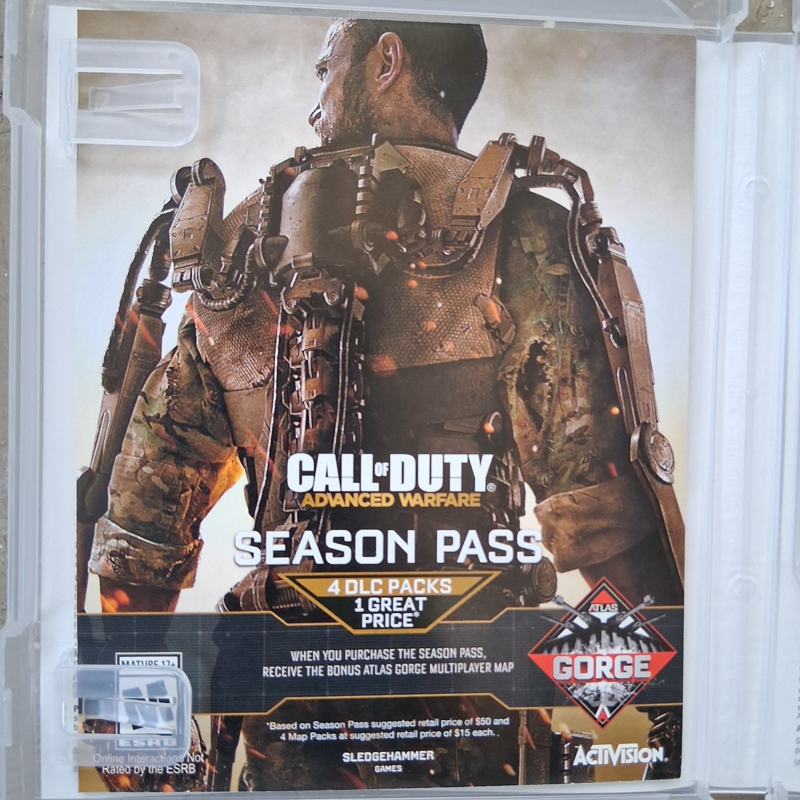 PS3 – Call of Duty: Advanced Warfare Shooter Multiplayer Activision Rated Mature