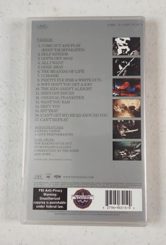 The Offspring Complete Music Video Collection PSP UMD Music Video