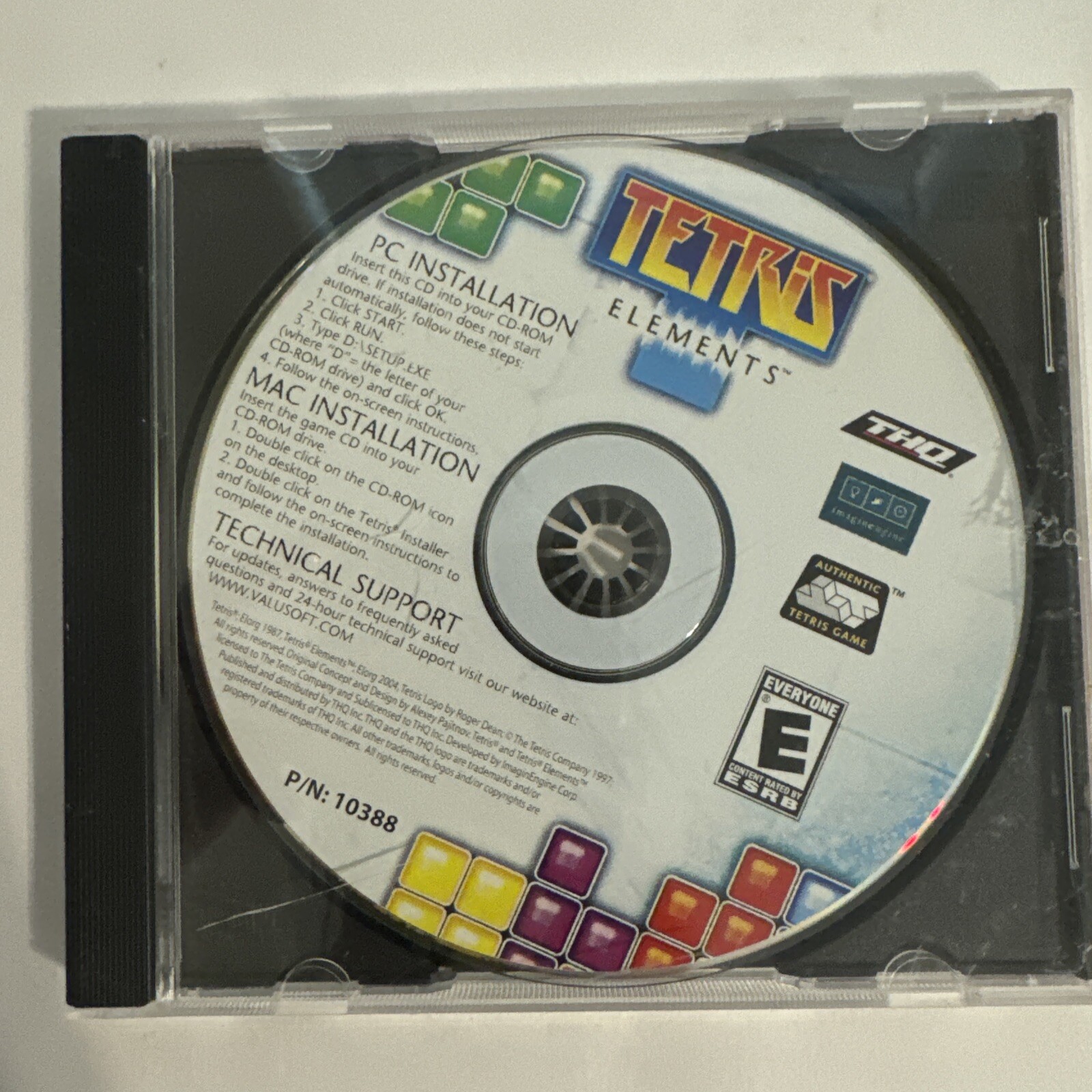 Tetris Elements (Windows/Mac, 2004) PC Game