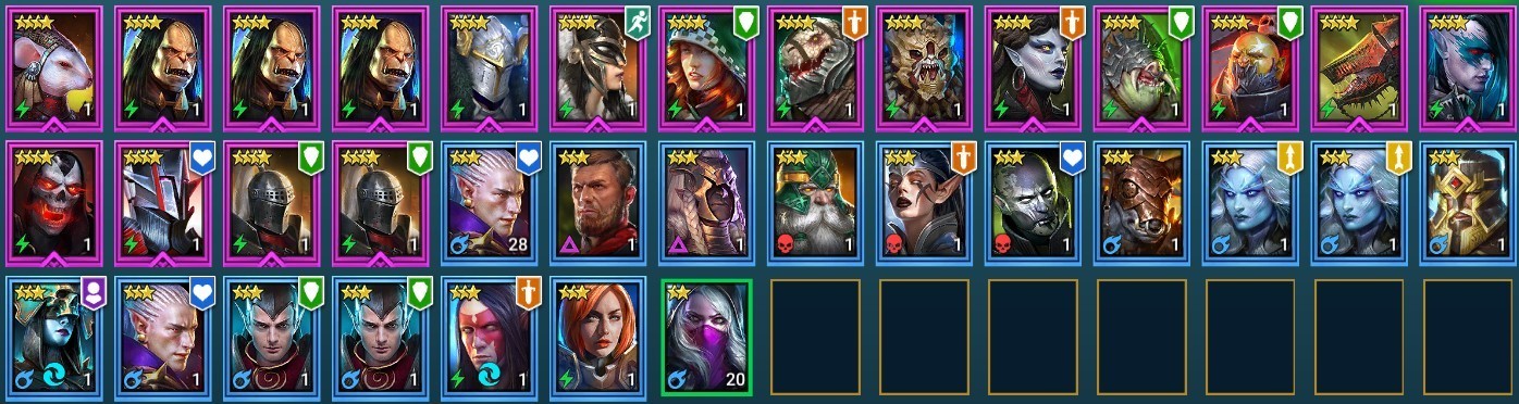 Raid Shadow Legends | Starter Mythical – Joan : 97k energy / 27 Legendary