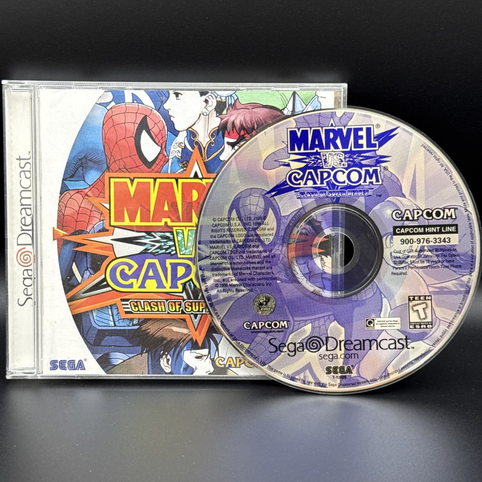 Marvel vs. Capcom: Clash of Super Heroes (Sega Dreamcast, 1999) CIB – Tested