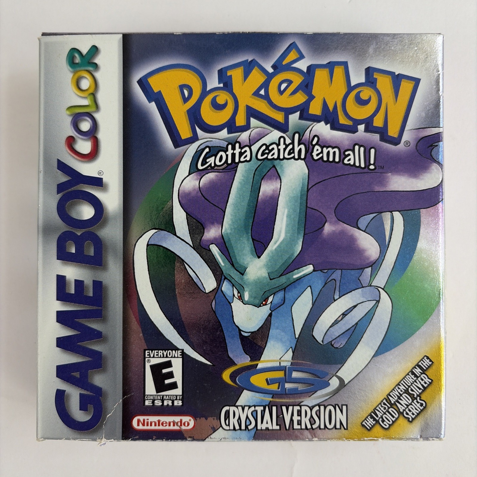 Pokemon Crystal Version Complete Box MISPRINT Authentic CIB Game Boy Color
