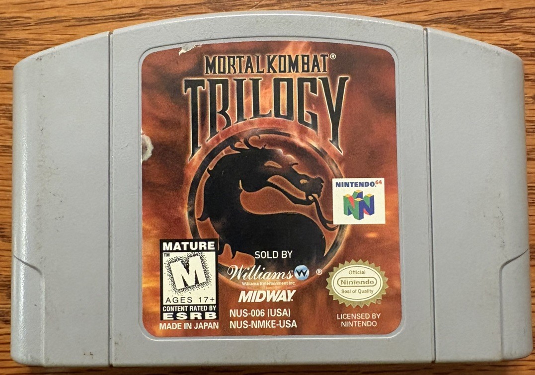Mortal Kombat Trilogy Nintendo 64 N64 1996 Cartridge Only Tested Original