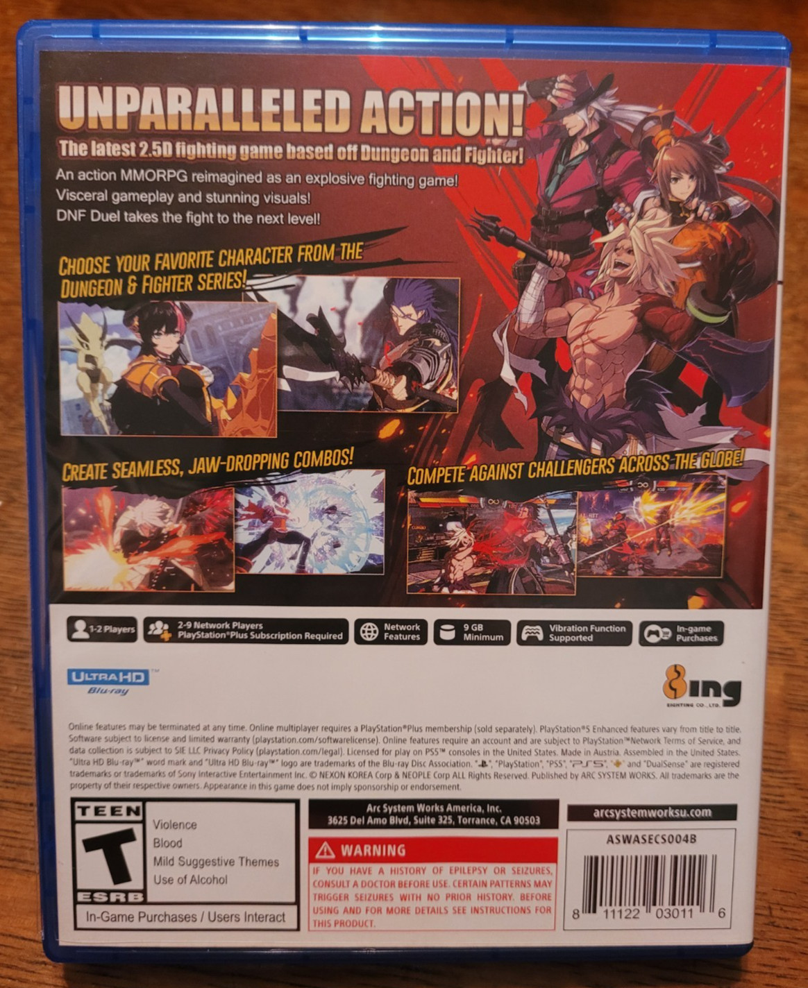 DNF DUEL (Sony PlayStation 5) COMPLETE TESTED Fighting Arc System Works PS5 RARE