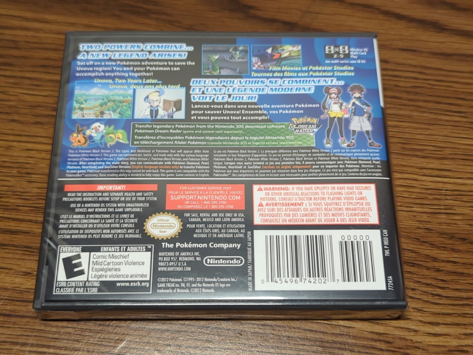 Pokemon Black Version 2 (Nintendo DS, 2012) Brand New – Factory Sealed