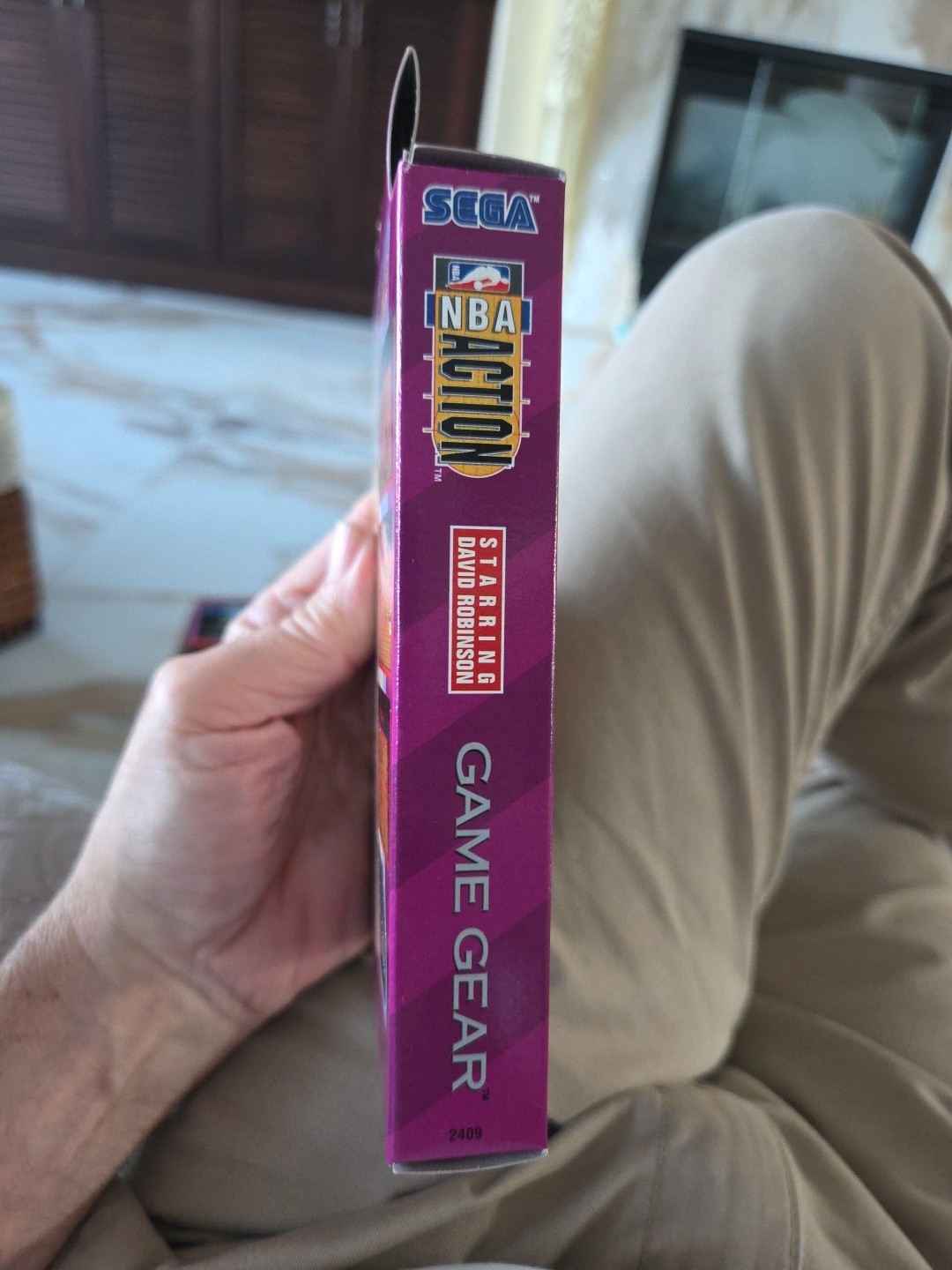NBA Action w/ David Robinson – Sega Game Gear CIB manual
