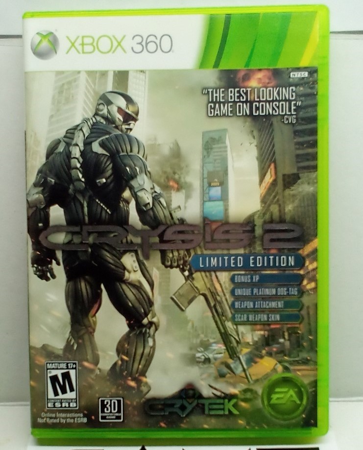 Crysis 2 Limited Edition (Xbox 360, 2011) Complete Tested Working – Free Ship