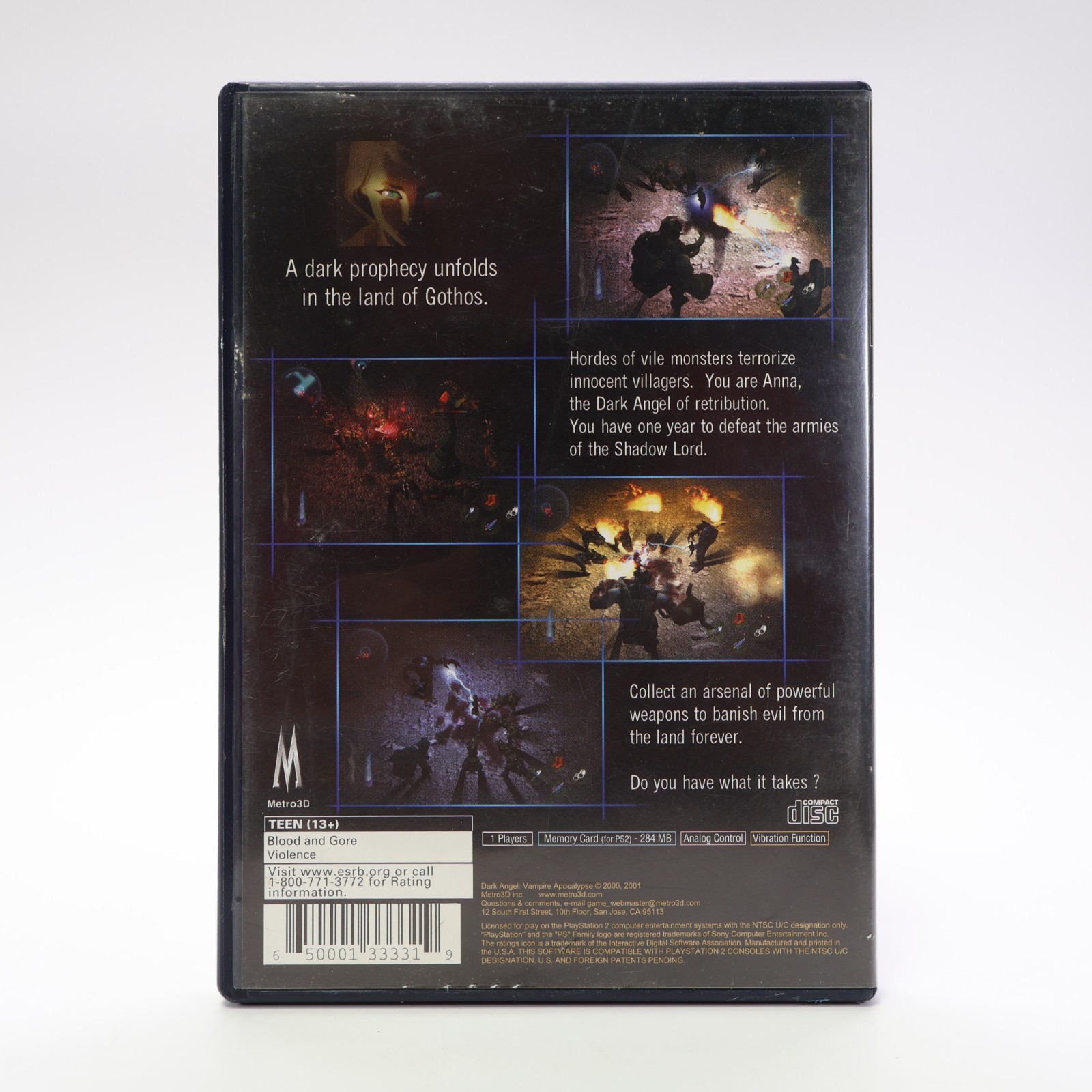 Dark Angel Vampire Apocalypse (PS2) CIB – Authentic Good Condition