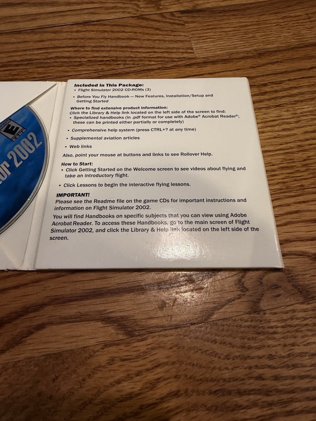 Microsoft Flight Simulator 2002 As Real As It Gets + Professional Edition CD Lot